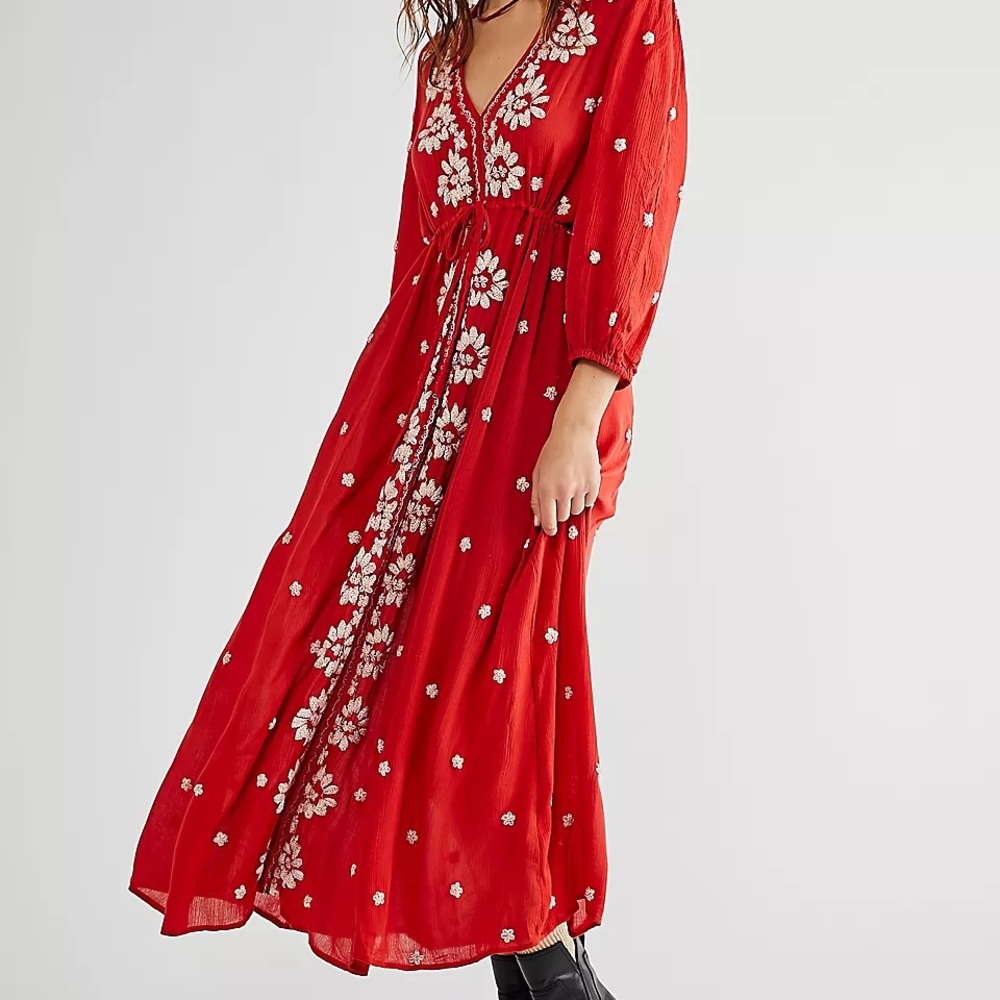 Free People Embroidered Dress